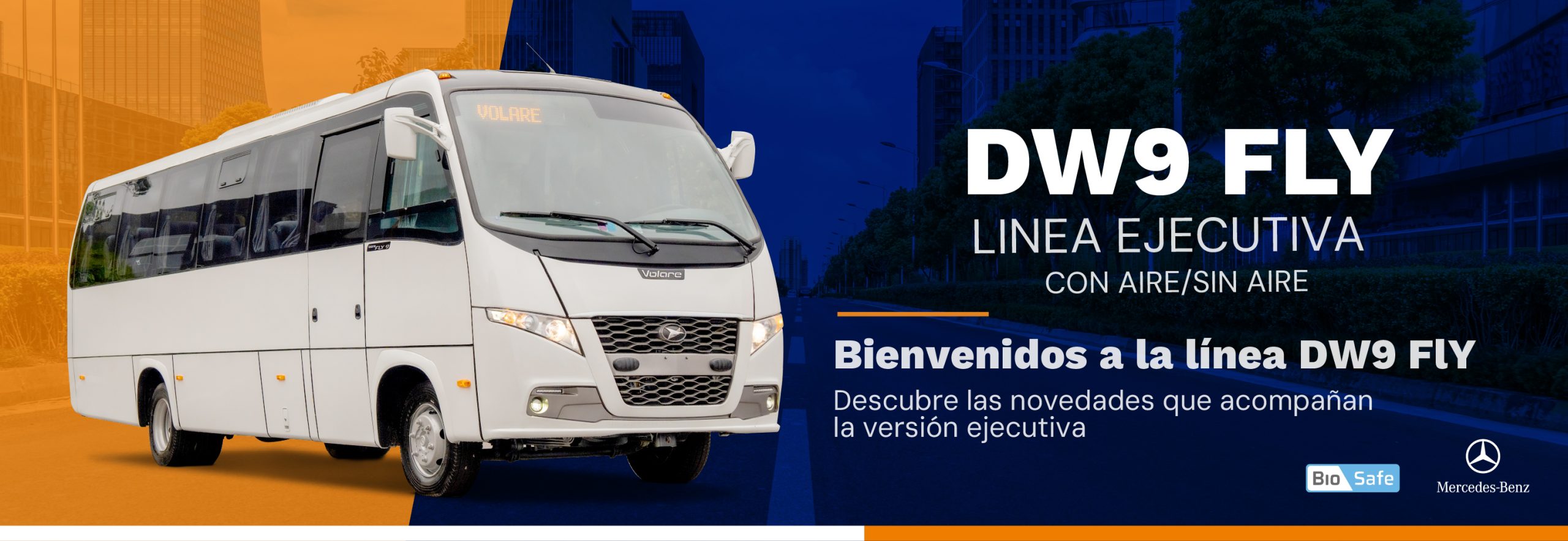 Taxibus | Línea ejecutiva DW9 FLY Volare motor Mercedes Benz